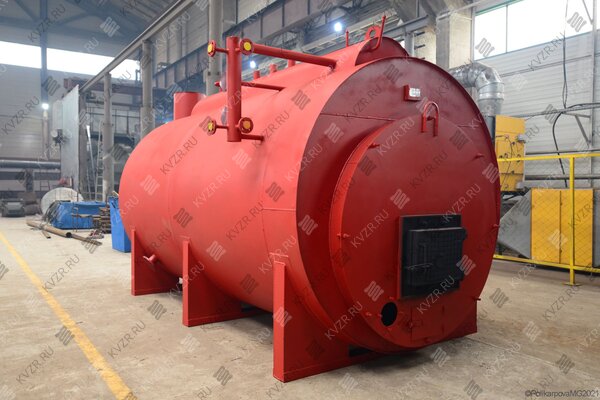 Промышленный парогенератор 2000 кг 130 С твердотопливный